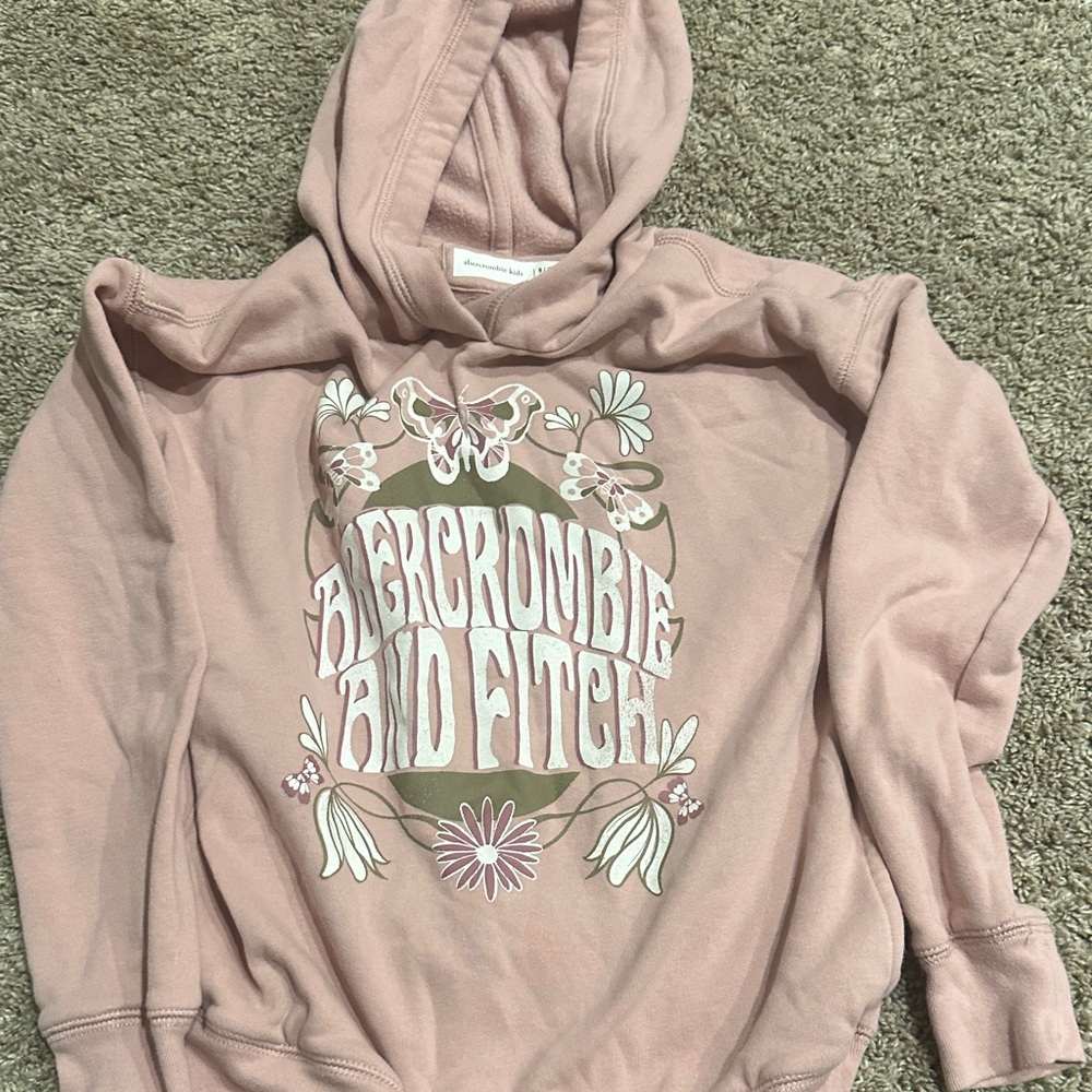 Abercrombie & Fitch Blush Pink Graphic Hoodie